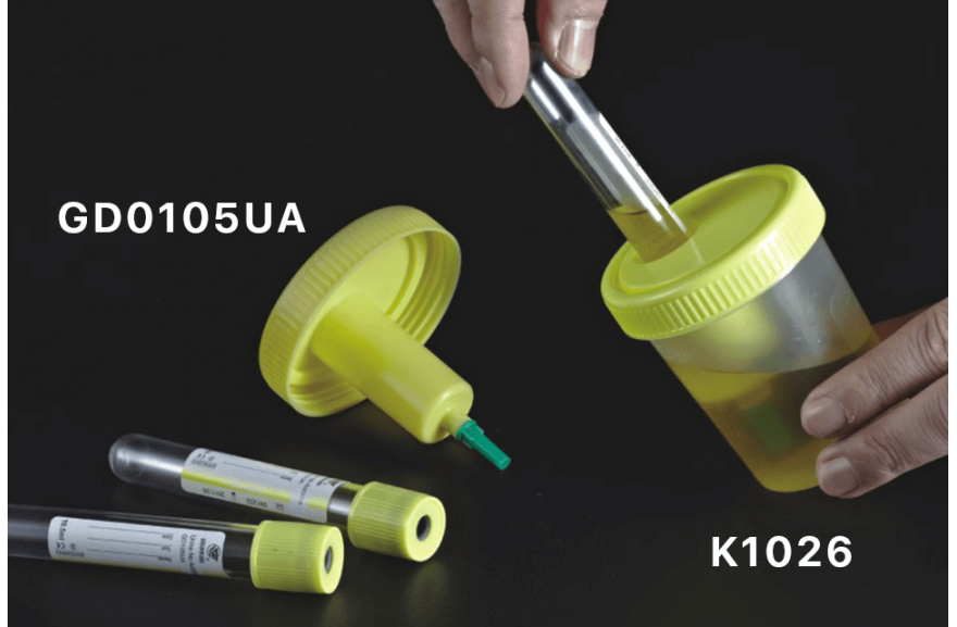 urine container with needle,W/lid
